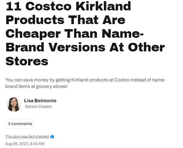 11种Costco Kirkland产品比其他商店的名牌产品更便宜!